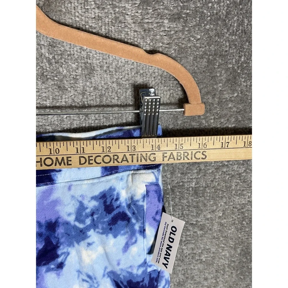 Old Navy Jogger Pants Girls Size Large 10-12 Blue Tie Dye Pockets Lounge NWT